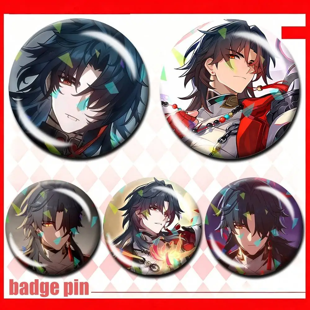 

Game HSR Mortenax B-Blade 25 32 44 58 75mm Badges Personalized Round Brooches Pins Accessory Customizable