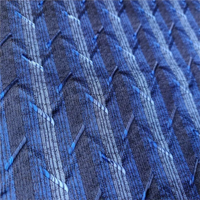 Geometric striped jacquard fabric for shorts handbags and work clothes