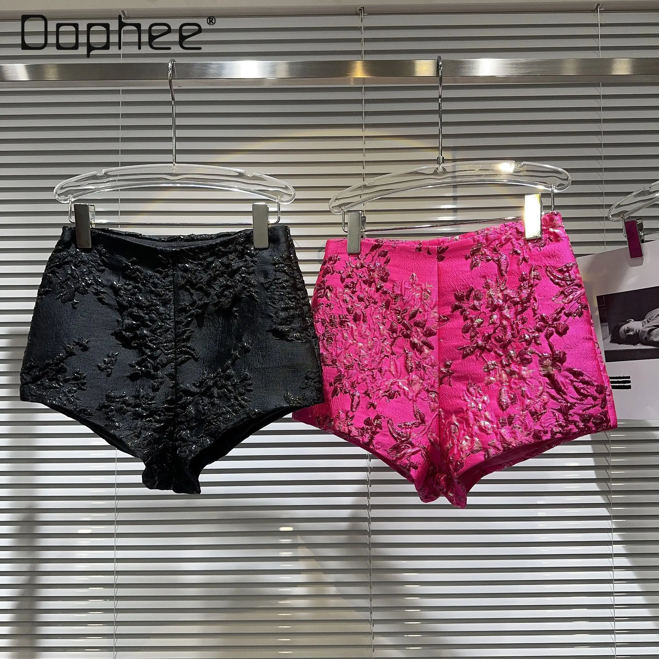 Korean Trend Three-dimensional Flower Shorts Summer Temperament High-end Celebrity Wide-leg Pants Hot Girl Versatile Slim Shorts