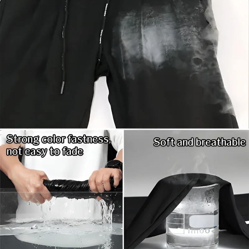 Élastique glace soie séchage rapide décontracté hommes