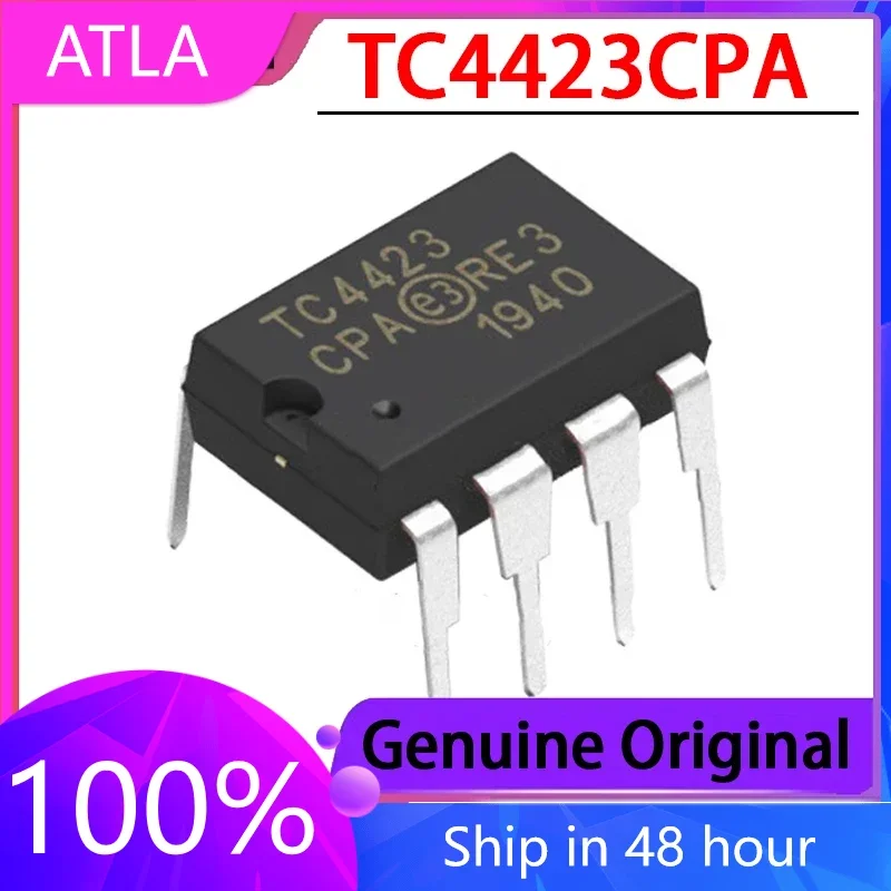 5PCS Original TC4423CPA TC4423 Inline Gate Driver Chip DIP-8 Packaging