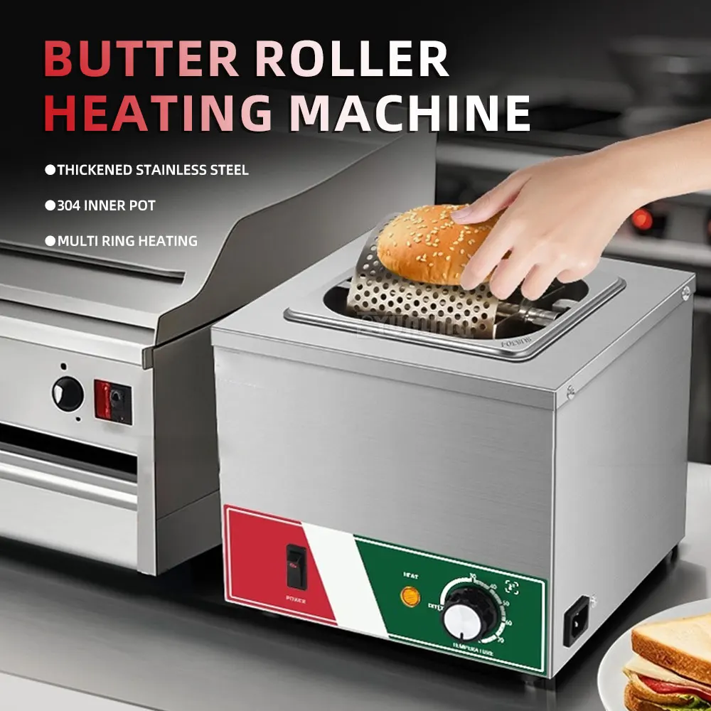 Yunlin Li JL-650D Butter Roller Heating Machine for Kitchen 220V/110V Electric Food Warmer Roller Grill for Bread And Pastries