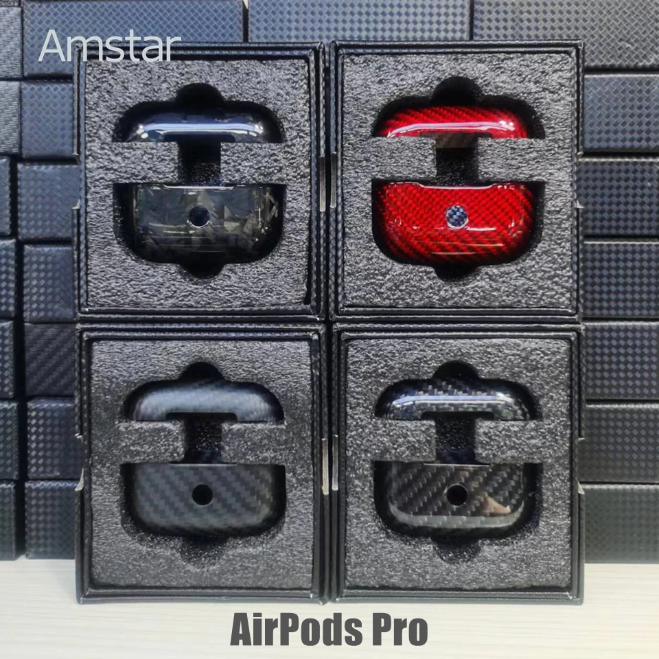 

Amstar подлинное углеродное волокно для AirPods 3 Pro, ультратонкие беспроводные наушники, чехол из углеродного волокна для AirPods Pro.