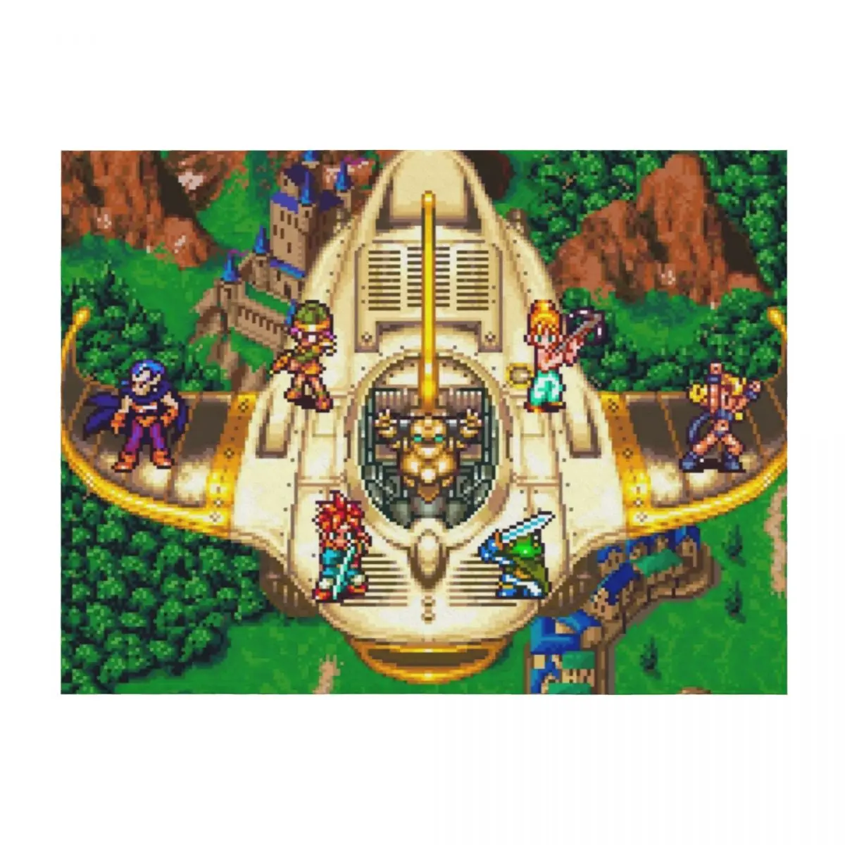 

Chrono Trigger Epoch Throw Blanket wednesday Luxury Throw Picnic Baby Blankets
