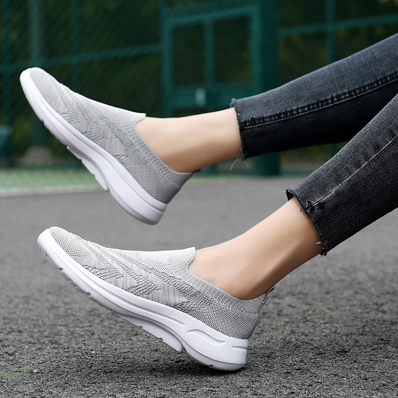 Men's SOFT GO 2 KNIT Slip-on Casual Walking Shoes Cushion Comfy Stable LiNing Mesh Jogging Daily Sports Sneakers AGLV017