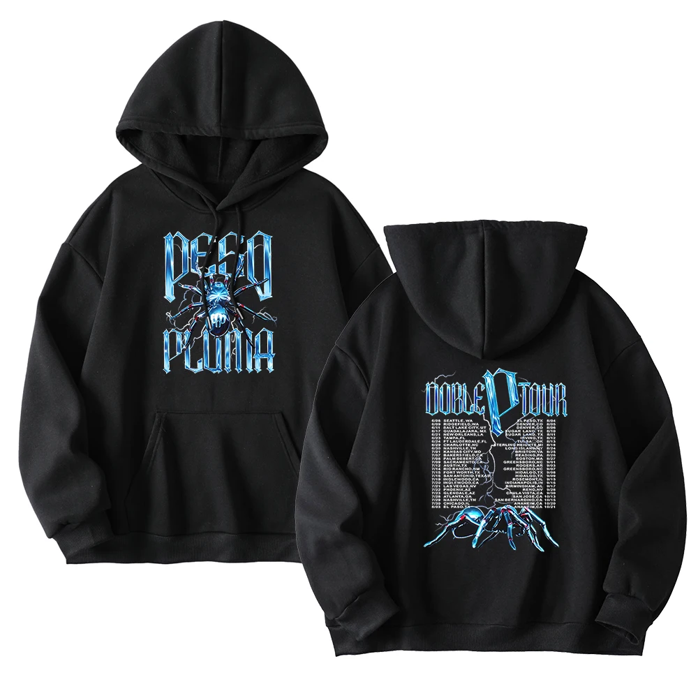 

Singer Peso Pluma Tarantula Tour Merch Hoodie Unisex Casual Pullover Hooded Sweatshirt Clothes y2k