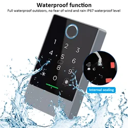 IP68 TTLOCK K3/K3F Fingerprint Access Control Door System Opener for Intercom Nfc Bluetooth Electric Gate Keypad