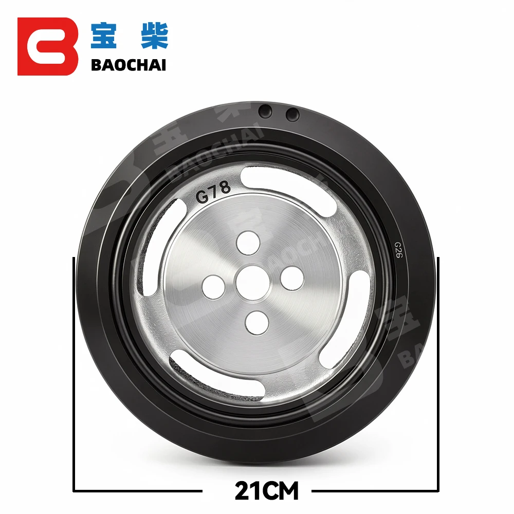 6BT5.9 engine crankshaft torsional vibration damper C3958258 crankshaft pulley