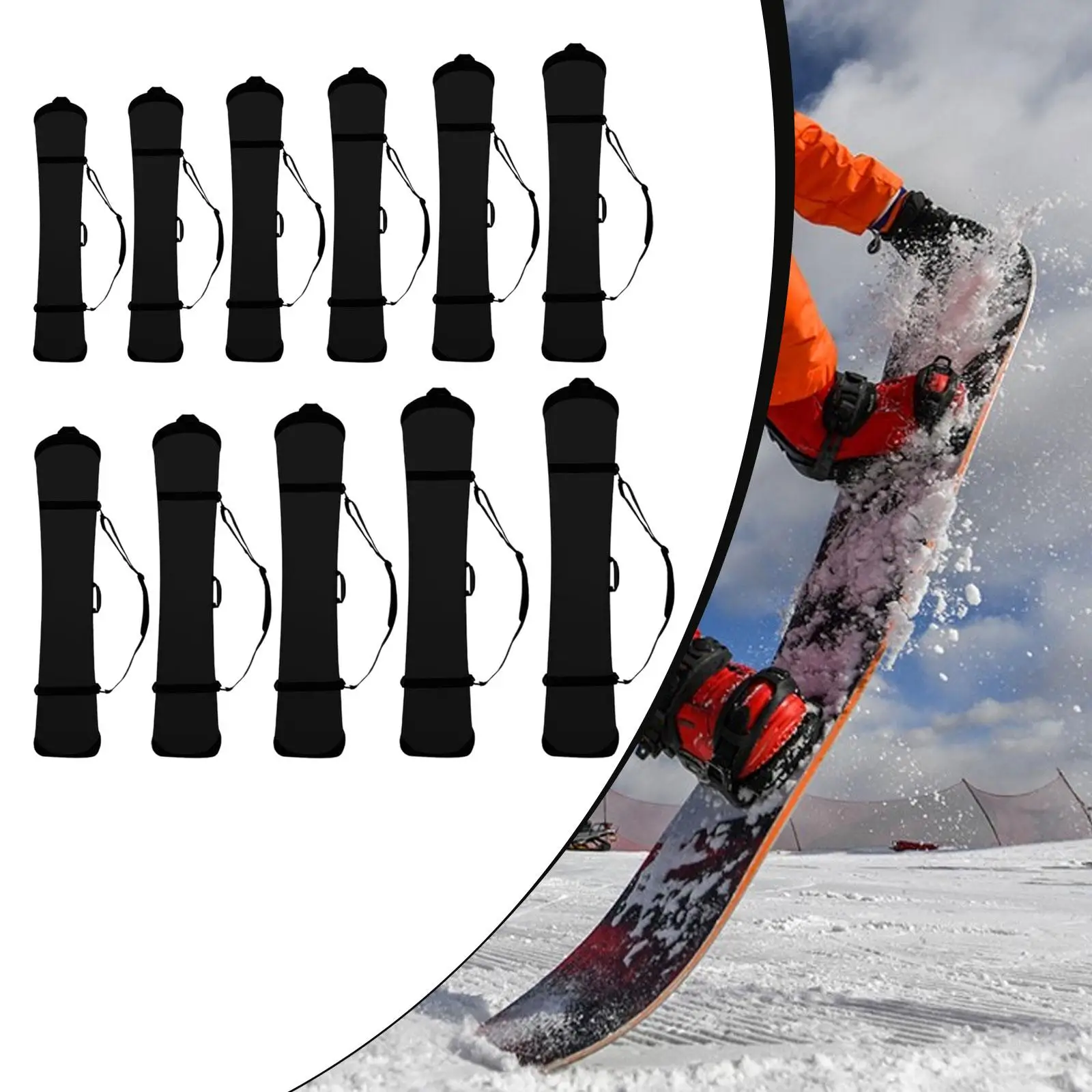 

Чехол для сноуборда, устойчивый к царапинам, с ручкой, универсальный