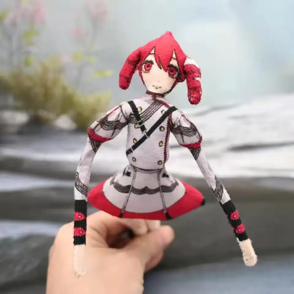 Anime Kasane Teto Mizuki Len Rin Cosplay Doll Stuffed Mascot Twistable Shape Body Wire Skeleton Action Dolls Accessories view 3