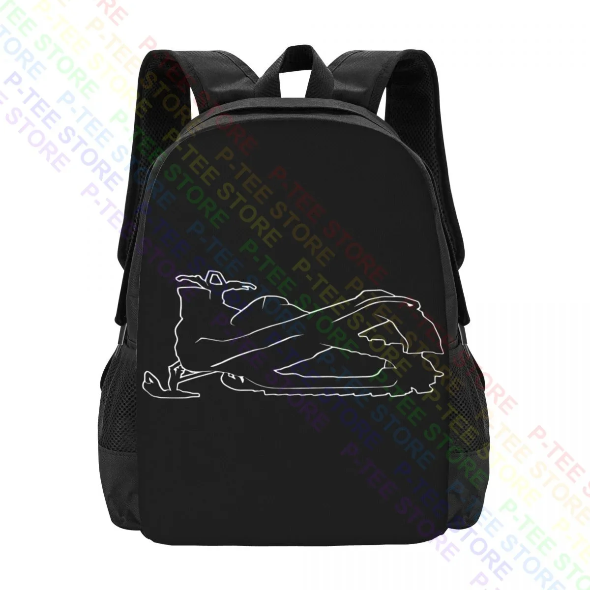 Snowmobile Life Behind Bars P-1649Backpack Large Capacity Foldable Art Print