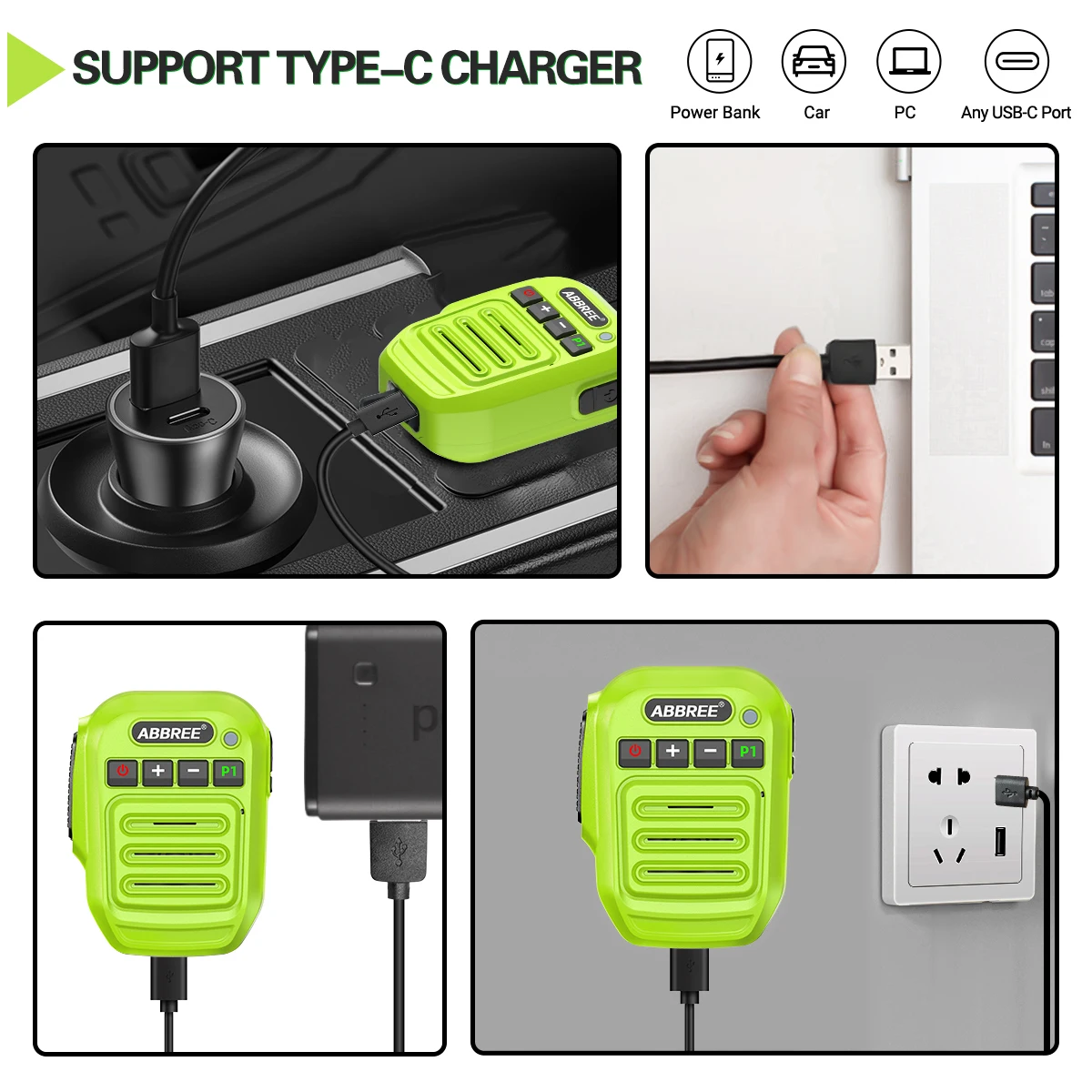 Micrófono Bluetooth PTT compatible Baofeng Quansheng