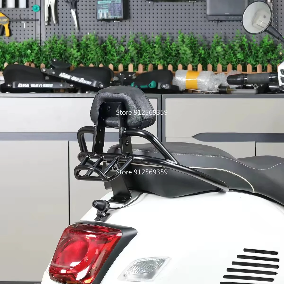FOR Piaggio VESPA300 Vespa300 GTS300 2019-2025 Rear backrest back cushion folding backrest shelf