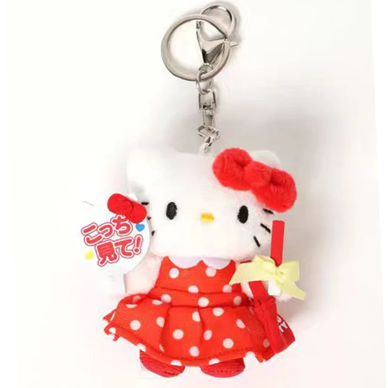かわいいサンリオハローキティかわいい漫画ぬいぐるみイチゴ水泳サークルバックパックキーホルダー友人の誕生日クリエイティブギフト
