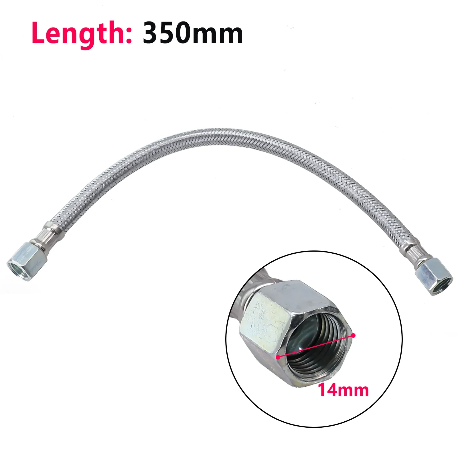 Connecting Pipe Air Compressor Tube Flexible Hose Hose 350mm Air Compressor Aluminum Tube Anti-Pressure 12kg Check Valve