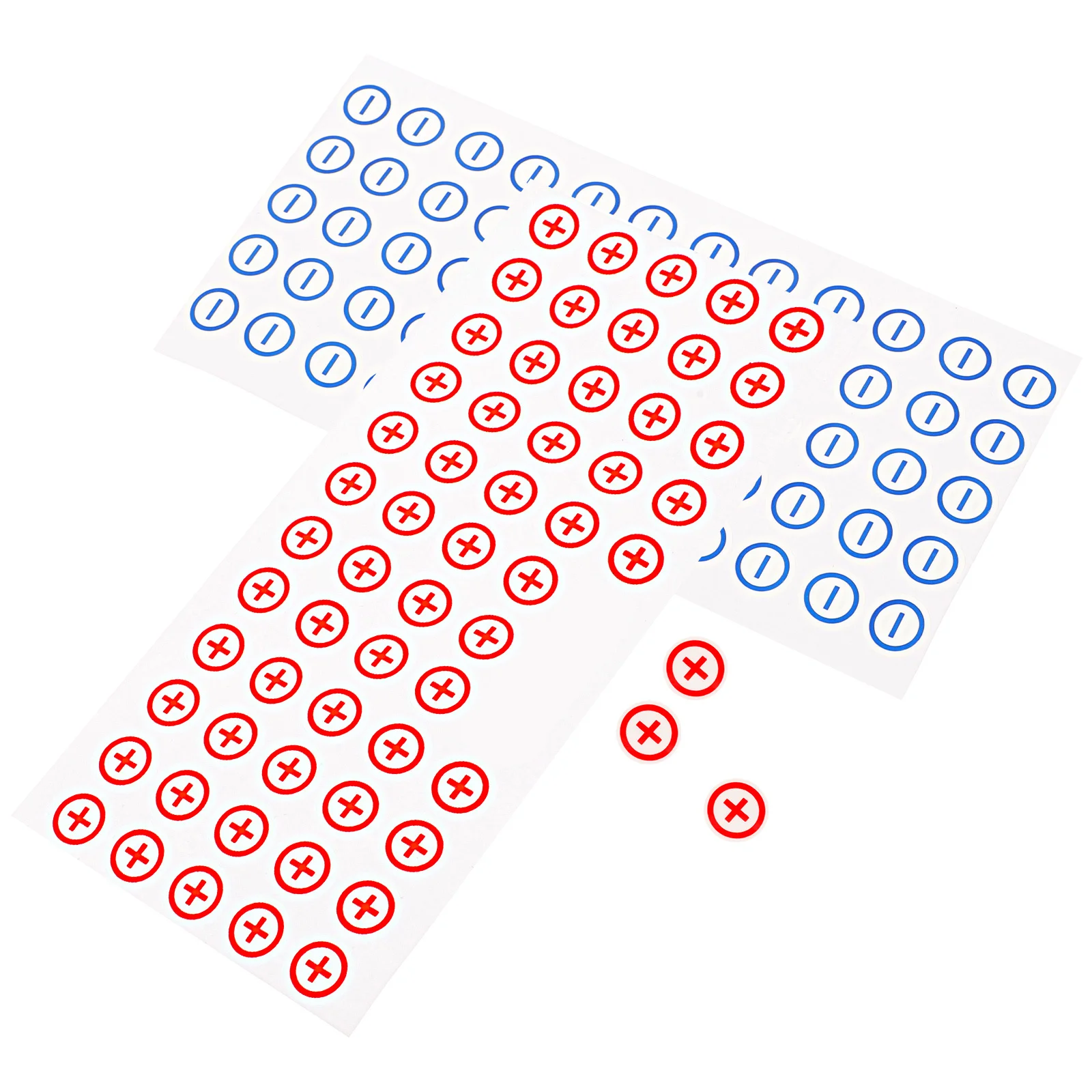 120 قطعة من ملصقات السلامة، ملصق رمز القطبية، سهل التطبيق، علامات تحذير قطبية الآلات، ملصقات السلامة، ملصق التحذير #5