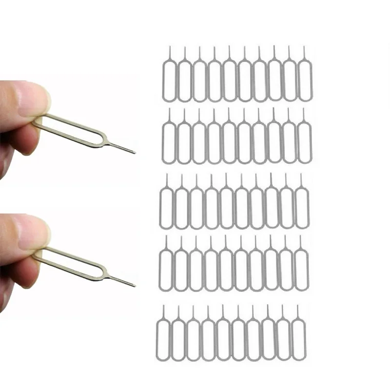 200PCS SIM Card Tray Opening Pin for Iphone Xiaomi Samsung SIM Card Eject Replacement Needle Key Tool for Mobile Phones