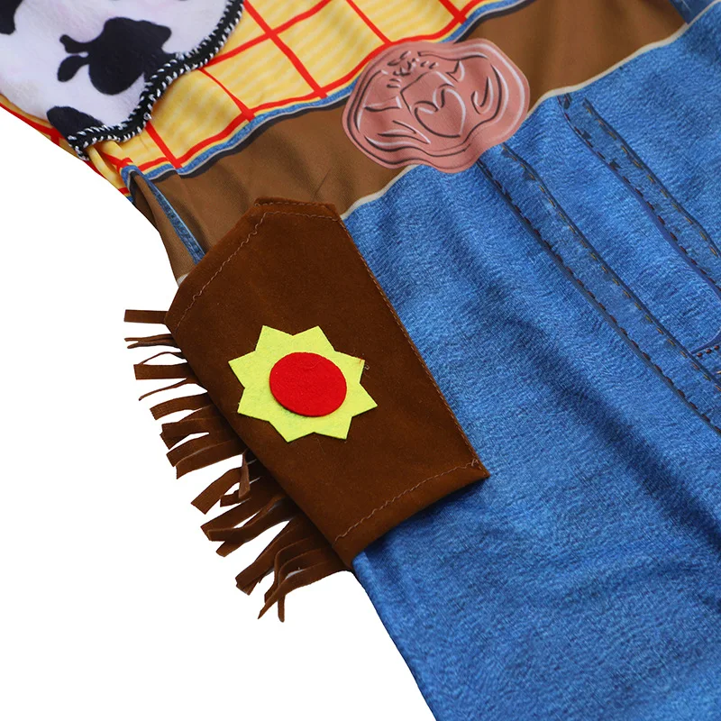 Loween Traje Infantil Cosplay Roupas de Desempenho Brinquedo S eriff Woody Cowboy Outfit Desempenho de Palco Tradicional...