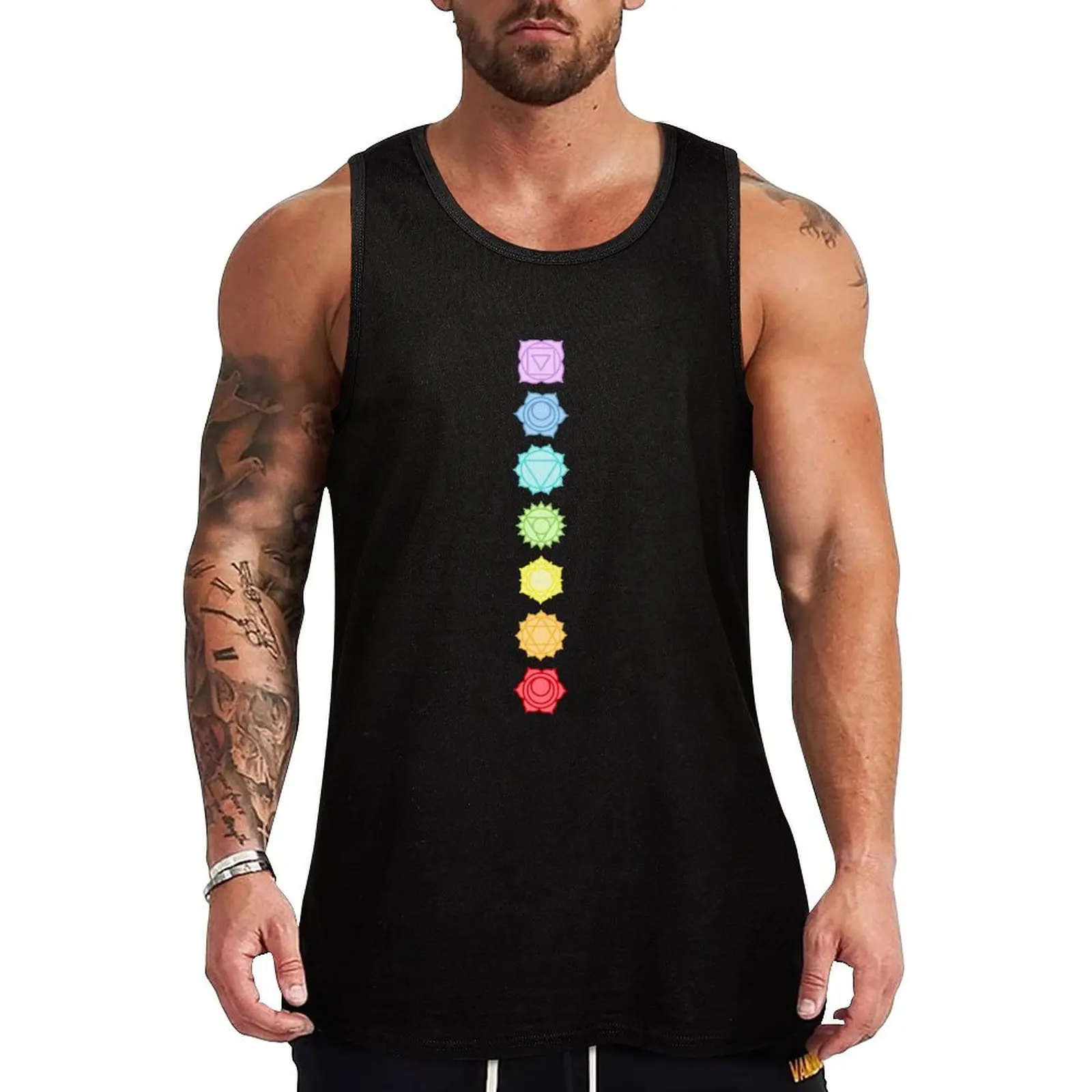 

The Chakras Tank Top anime clothes sleeveless tshirts for men men clothing singlet for men
