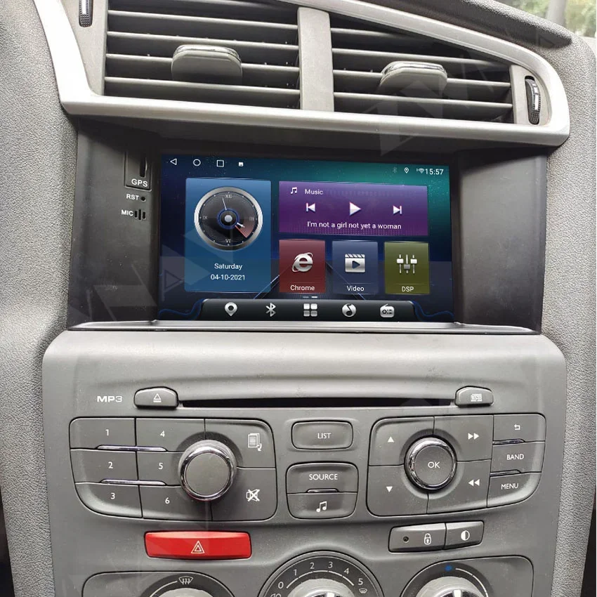 DSP Carplay 2 DIN Android ekran dla Citroen C4L DS4 2011 2012 2013 2014 2015 Stereo Audio odbiornik radiowy rejestrator GPS jednostka główna