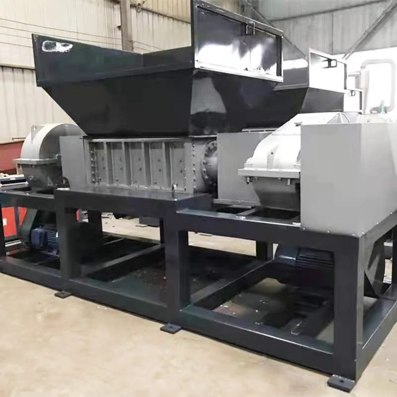 Drum Shredding Machine Industrial Shredder Four-Shaft Heavy Duty  Open Top Drums Hazardous Waste Preparation Customized sale