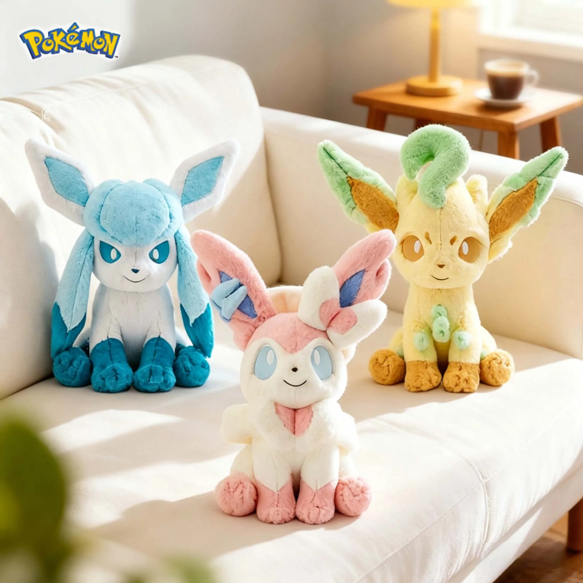 40cm Pokemon Sylveon Mimikyu Plush Toy Glaceon Leafeon Kawaii Soft Stuffed Animals Cartoon Peluche Pillow for Kids Gifts