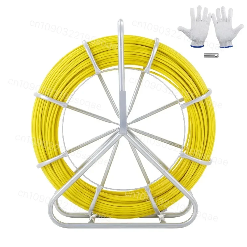 Fiberglass Cable Running Rod, Cable Puller for Optical & Power Cables, Pipe Threader for Electrical Construction