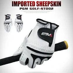 PGM Adjustables Golfs Gloves For Men Right/Left Hand Wear Resistant Comfy Sheepskins Fabric Sport Gloves Golfs Accessories