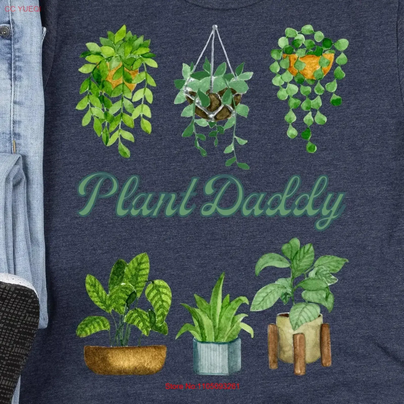 

Футболка Plant Daddy для родителей, винтажная стираная модная слегка дизайнерская одежда, дышащая, стильная, удобная, универсальная