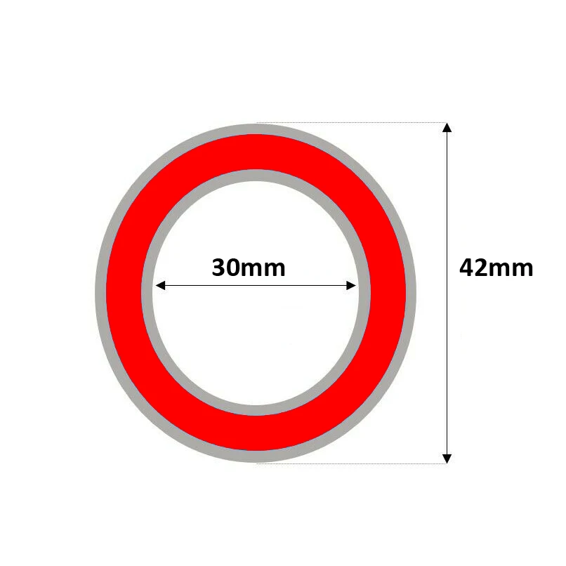 Rodamiento de soporte inferior de bicicleta 6806-RS(61806), rodamiento de bolas de cerámica de 30x42x7mm, rodamiento de acero y cerámica, piezas de ciclismo