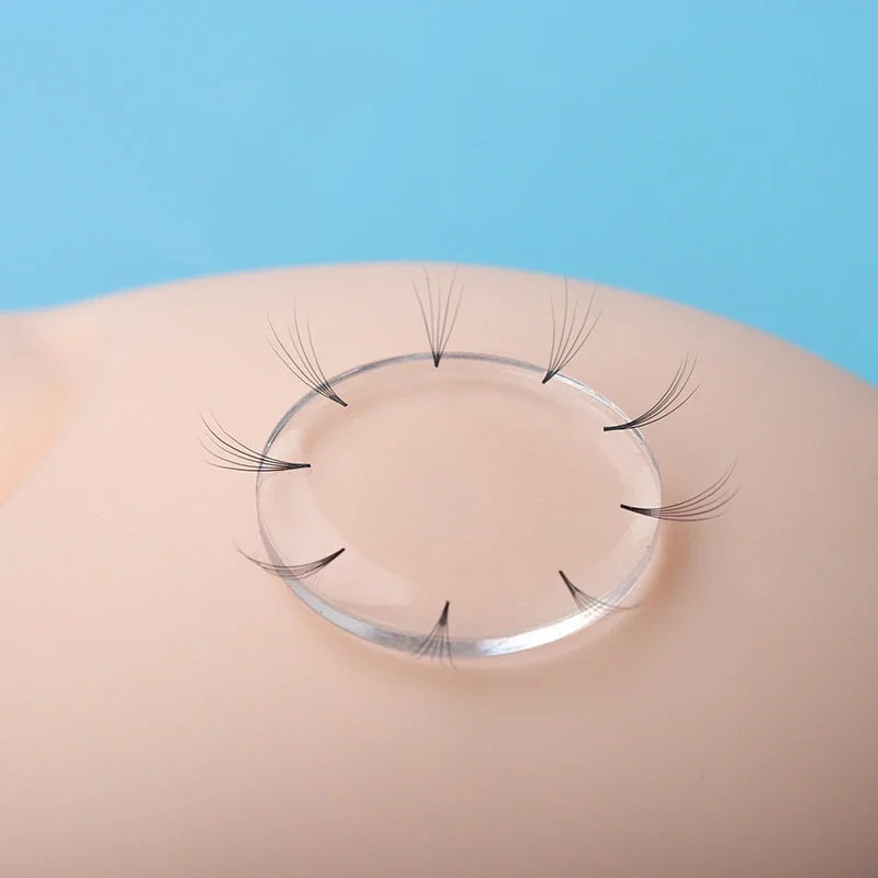 5er-Set Silikon-Wimpernständer für einfaches Fächerwimpern-Formen, Volumen-Wimpernpads, Anfänger-Wimpernfächer-Werkzeuge, transparente Wimpern-Tray-Halterung
