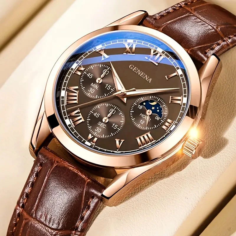 Men's fully automatic non mechanical quartz bowl watch, night light fashion watch, youth casual men's style