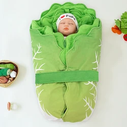 Newborn Baby Warm Cabbage Wrapped Autumn Winter Thickened For Newborns Cabbage Swaddling Clothes