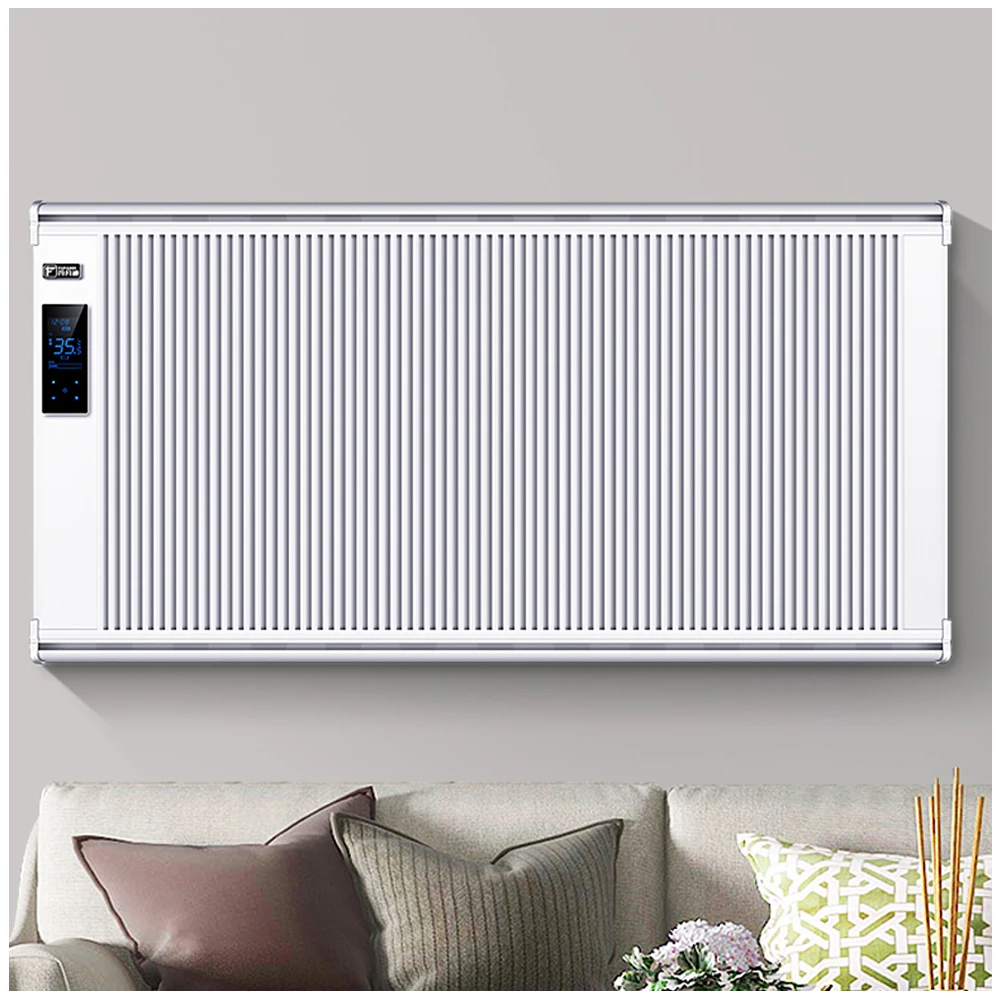 Calentador de Panel infrarrojo eléctrico de 1400W, elemento calefactor independiente de fibra de carbono montado en la pared, protección contra sobrecalentamiento, ahorro de energía, UE