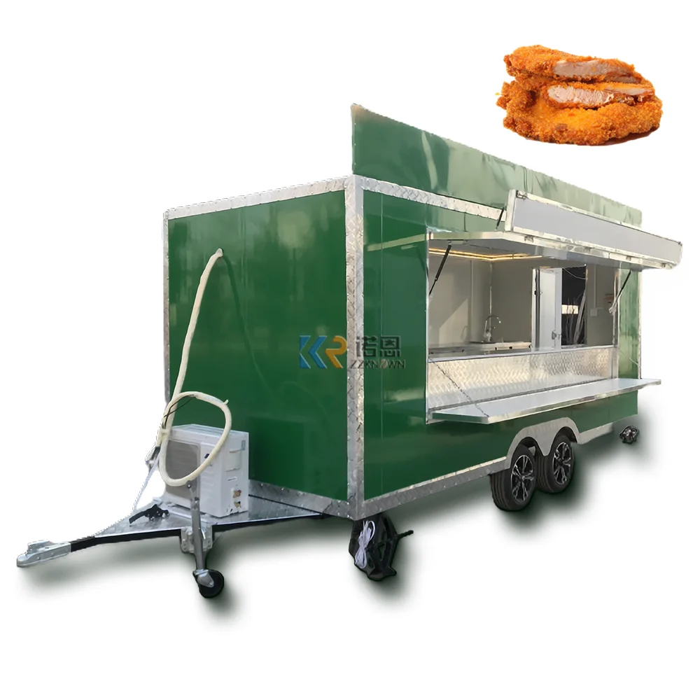 2023 Airstream Food Trailer With Fryer Container Truck Delivery Carts Fully Equipped USA Standards Food Trailers