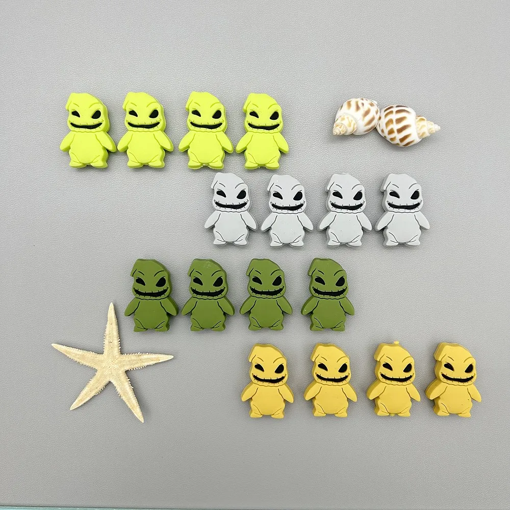 Baby DIY 10PC/lot Silicone Beads Baby Doll DIY Teething Pacifier Chain Necklaces Accessories Safe Nursing Chewing Kawaii Gifts