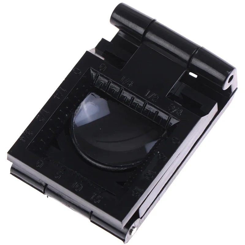 10X Magnifying Glass 28mm Folding Loupe with Scale for Textile Inspection Optical Glass Tool for Detailed Examination