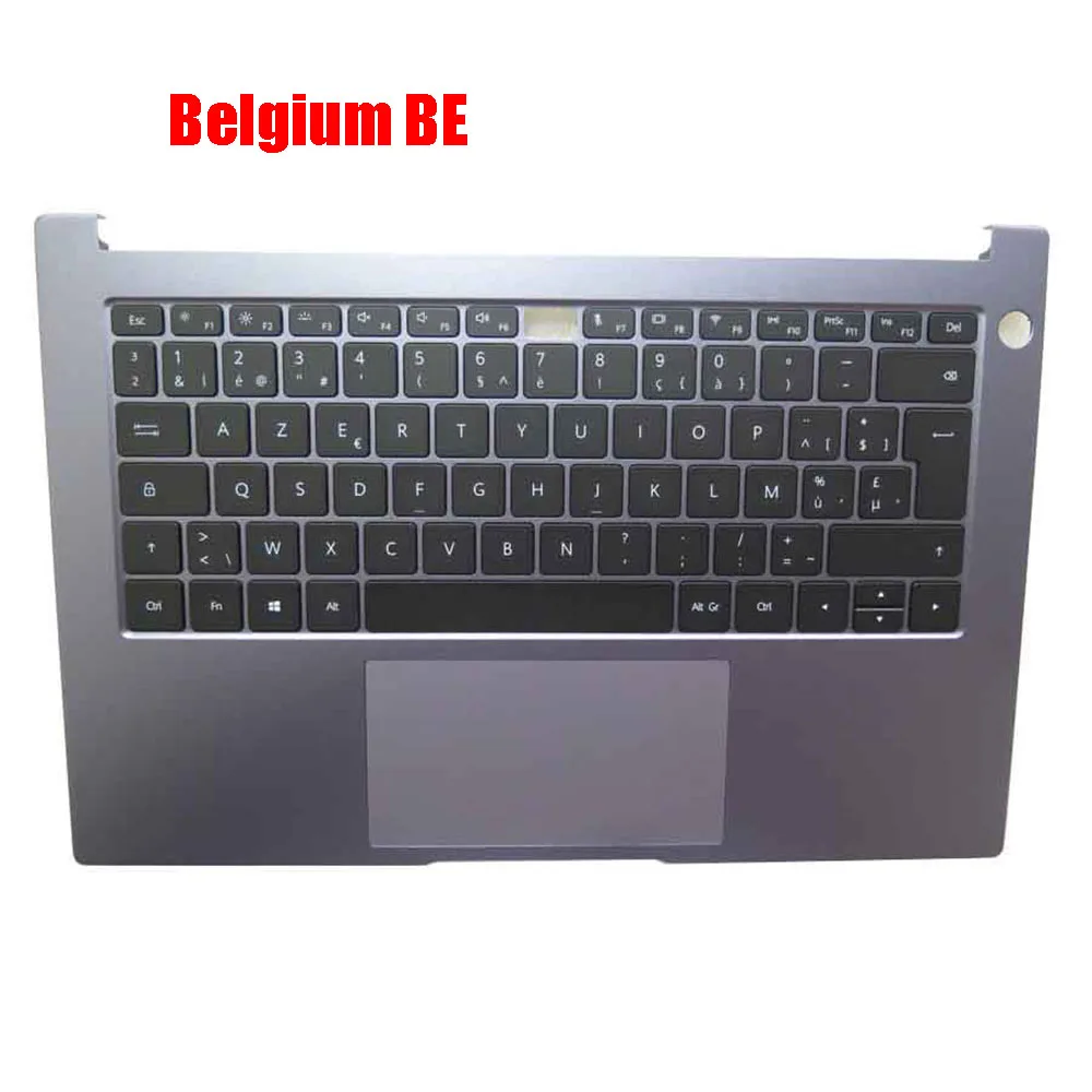 Imagem -02 - Teclado Portátil com Descanso Retroiluminado Caixa Superior Cinza Bélgica be fr gr it ne sp Huawei Matebook D14 Nbl-wap9r Nbl-wap9ar