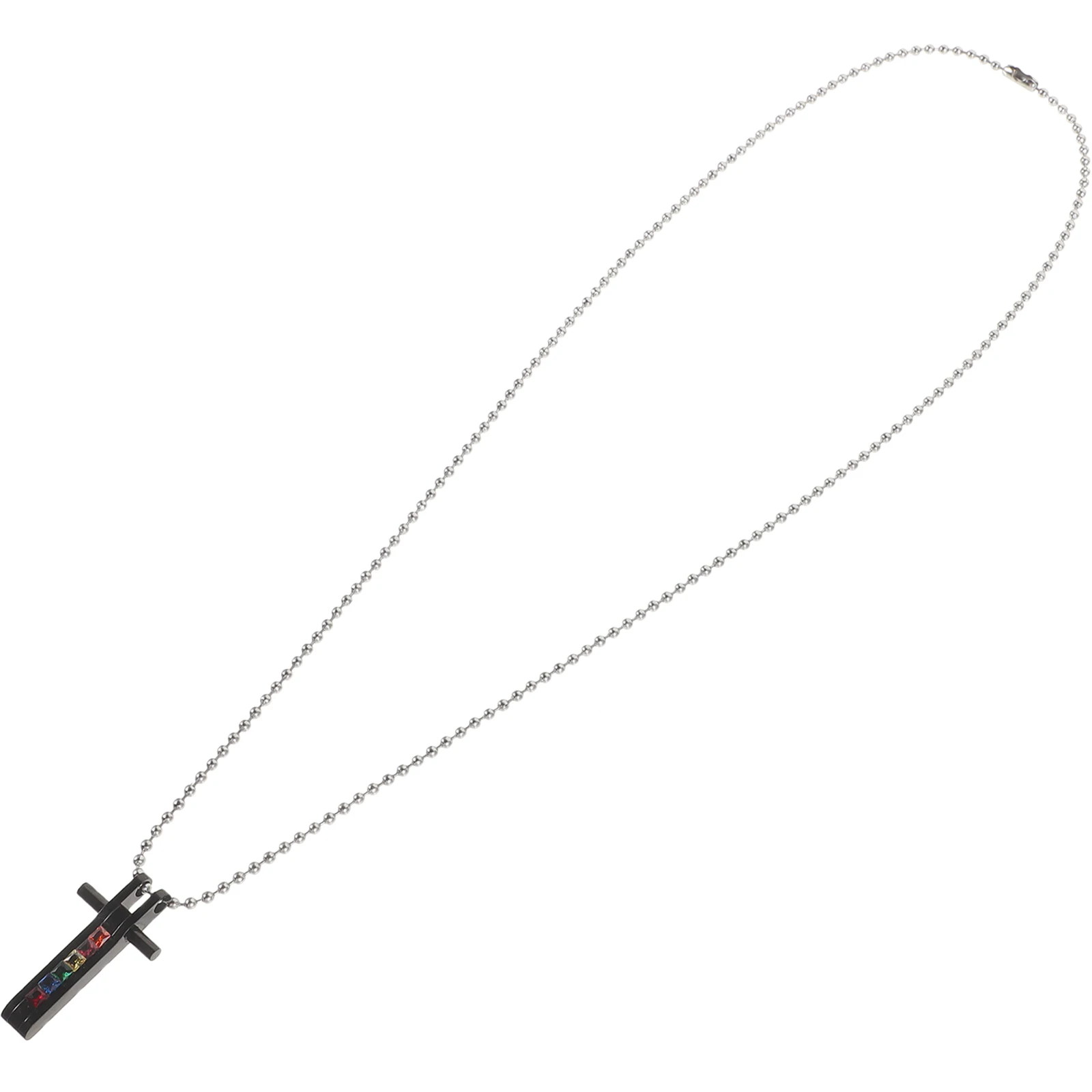 

Cross Pendant -set Couple Men Necklace Titanium Steel Pride for Male Mens