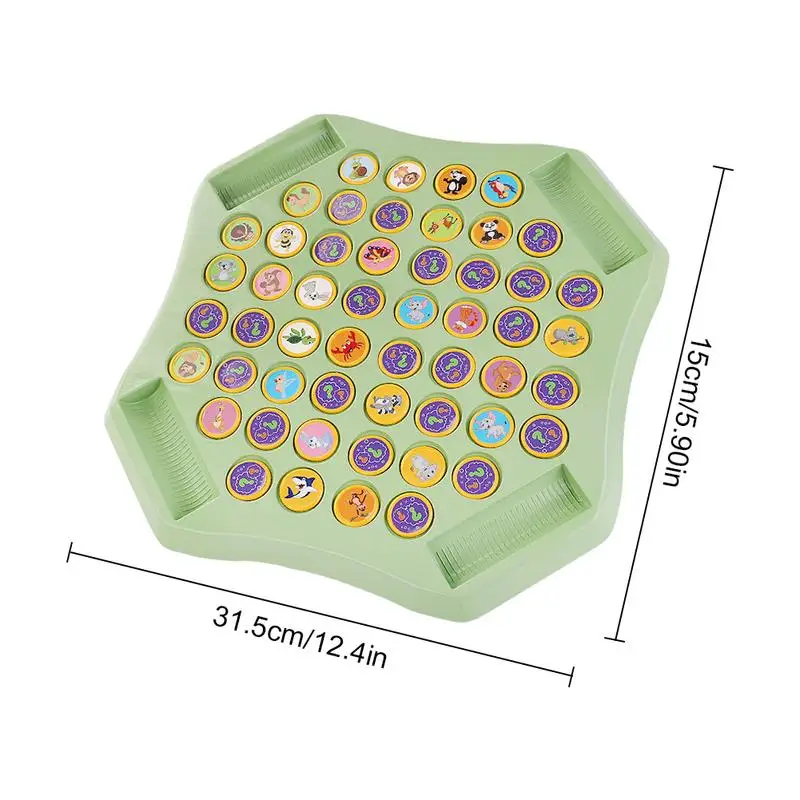 Шахматная доска с животными для развития мозга, игра для концентрации бинго для детей, настольные игры для детей, стремление, игрушки для