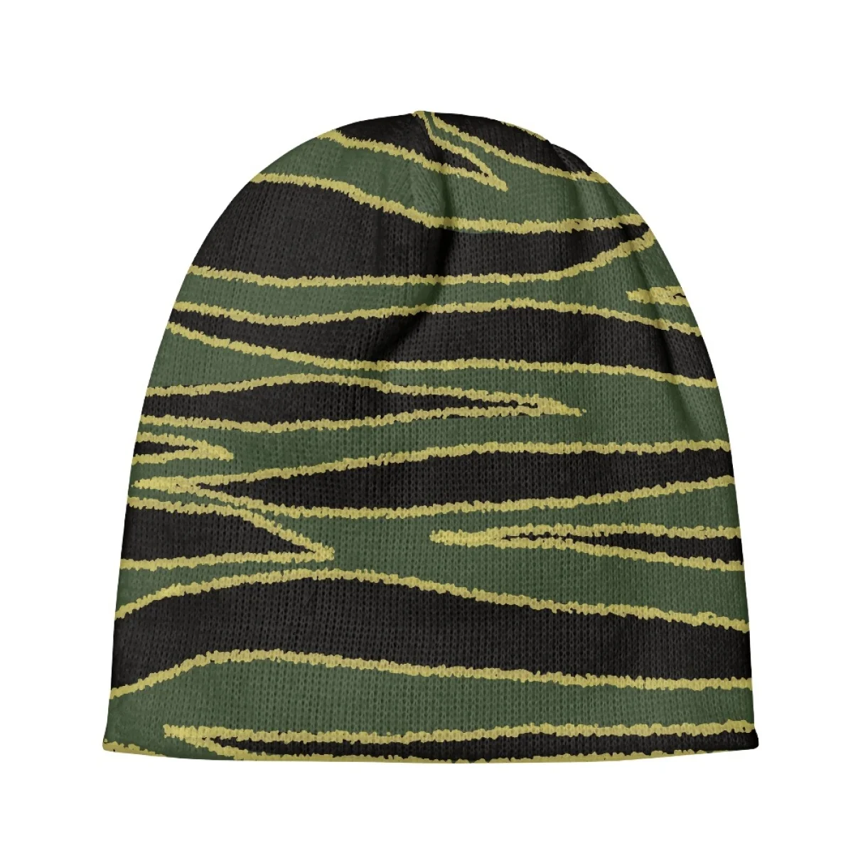 New Autumn Winter Hat For Unisex Knitted Caps Zebra Stripes Print Skullies Beanie Men Women Bonnet Casual Elastic Gorras Hombre