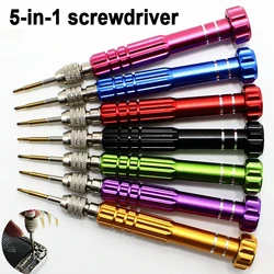 5in1 Screwdriver Repair Kit Screwdriver Sets Phone Opening Tools Phone Repair Tools for Phone Magnetic Torx Cross Pentalobe Head