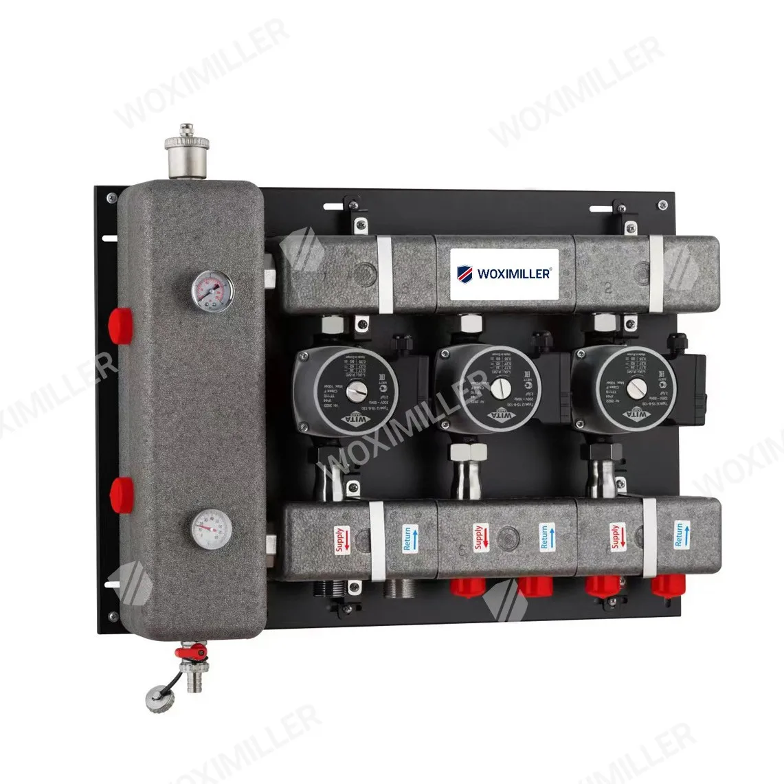 Wall-hung boiler floor heating mixed water integrator villa duplex thermal insulation pump station geothermal pressure balancer