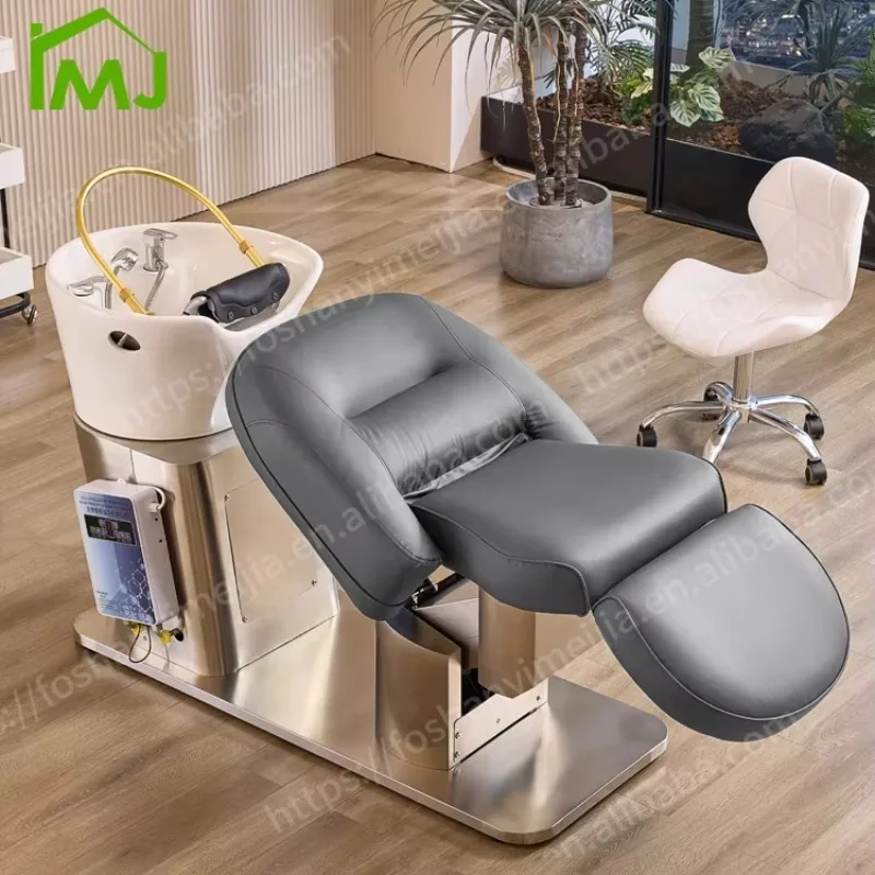 2026 Hair Sink Water Therapy Shampoo Massage Bowl and Chair Salon Head Spa Bed