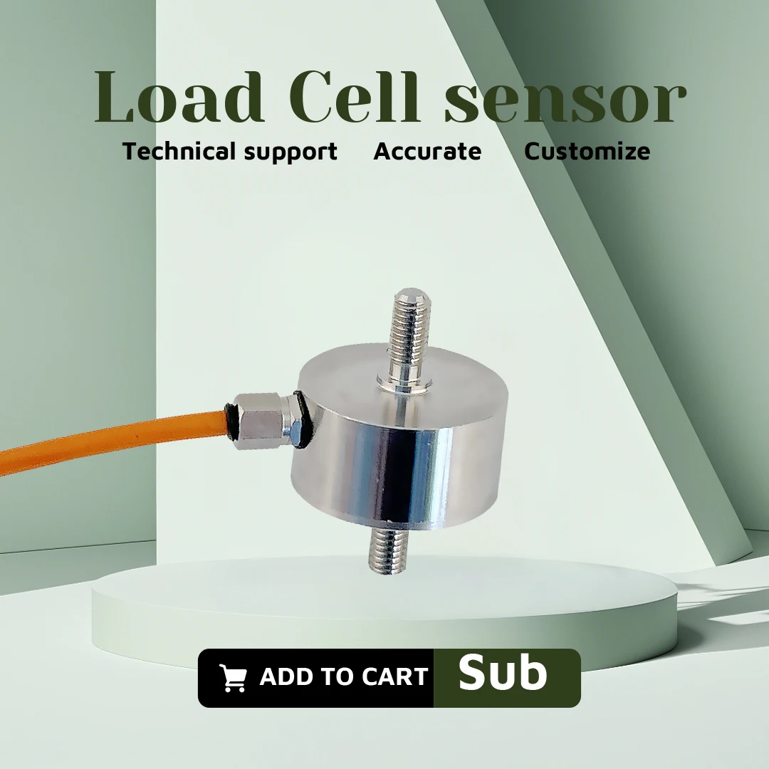 BENGBUZZYQ Tension Rod Load Cell 0-5000KG Stainless Steel High Precision Force Sensor for Automation Industrial Weighing Robotic