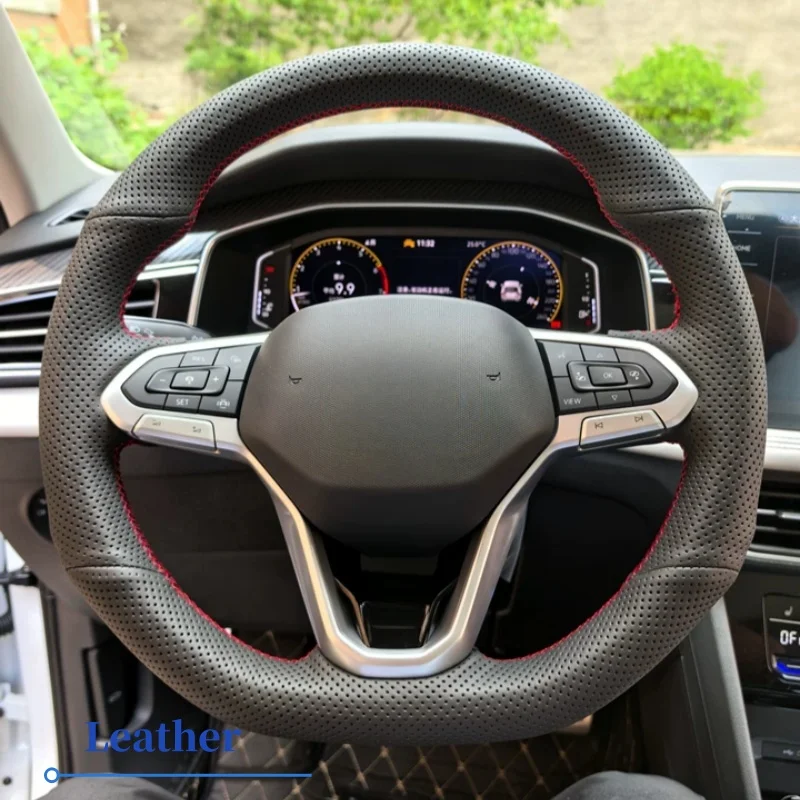 

Customizable Handmade Genuine Leather Steering Wheel Cover For Volkswagen Golf 7 6 MK7 MK6 MK5 NK4 NK3 MK2 Polo Passat B8