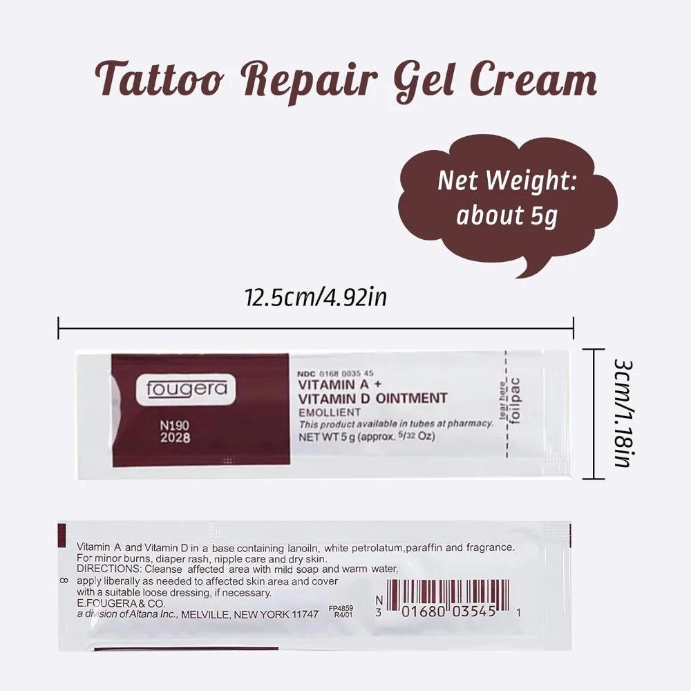 10/30/50 قطعة كريم العناية اللاحقة بالوشم ، كريم وشم زبدة الوشم A & D لتوريد الوشم على الوشم