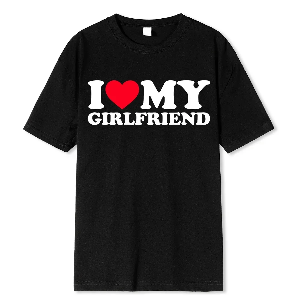 I Love My Boyfriend Clothes I Love My Girlfriend T Shirt Men So Please Stay Away From Me BF GF Saying Quote Gift Women Tee Tops