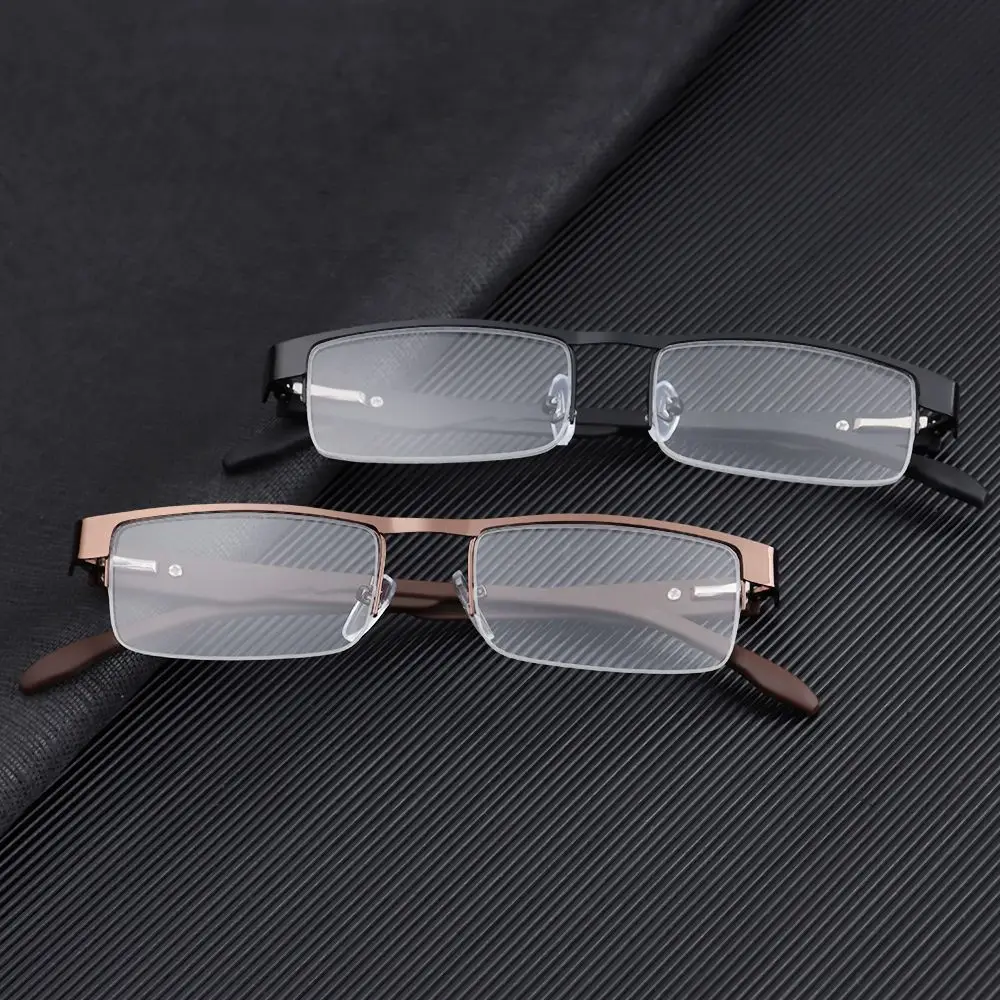 

Fashion Portable Eye Protection Half Frame Ultra Light Frame Anti-Blue Light Glasses Business Reading Glasses Computer Goggles