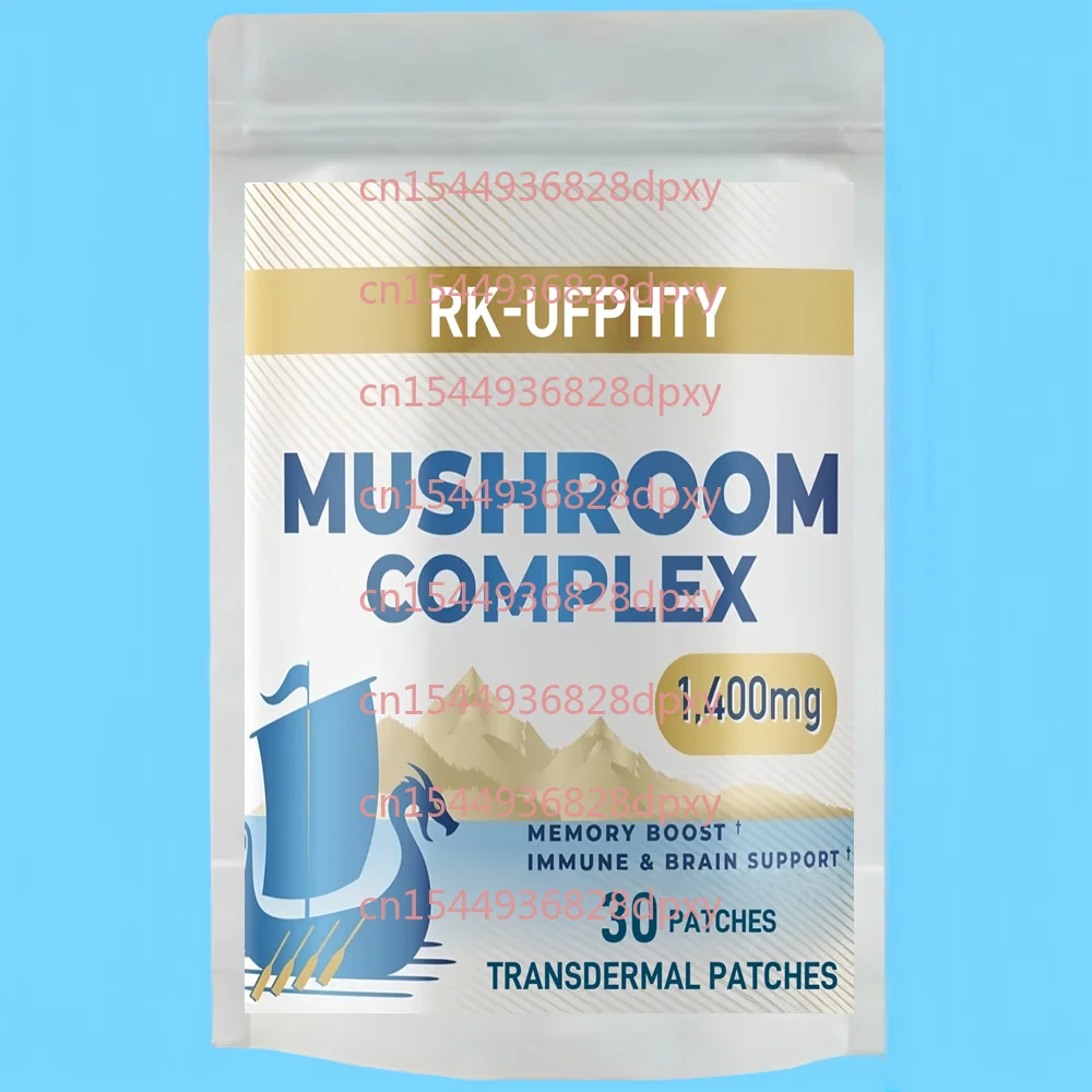 

30 трансдермальных пластырей с грибным комплексом (Рейши, Ежовик гребенчатый, Кордицепс) для поддержки здоровья мозга и иммунной функции